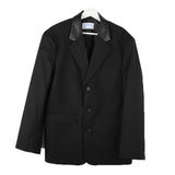 Blt Collar Leather Blazer (2color) (6684822208630)
