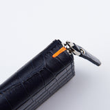 クロコダイルエンボラージウォレット/CROCODILE EMBO LARGE WALLET-NAVY