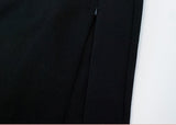 Chic slit skirt bootcut pants