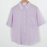 Roll check check shirt  - bl