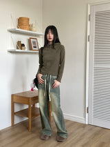 Cosper String Slim Inner Hooded T-shirt
