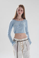 レイクロップドカーディガン / LAY CROPPED CARDIGAN