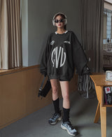 (UNISEX) コブ制服オーバーマンツーマン
