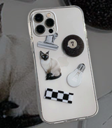 カラーオブジェクトフォーンケース / Color Object Black Phone Case