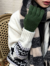 [5color] chewing long finger gloves