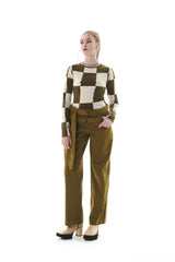 CHECK HOLE KNIT