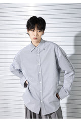 ストライプインバーテッドプリーツシャツ / STRIPE INVERTED PLEATS SHIRTS