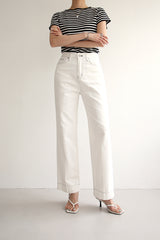 クロスジーンズ / CROSS JEANS / SEMI WIDE DENIM PANTS