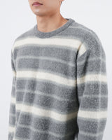 モヘアブラッシュストライプニット/mohair brush stripe knit 3color