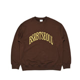 アーチロゴクルーネック / BSR2223FWPO077 BSRBT ARCH LOGO CREWNECK BROWN