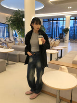 ファニーダイアグナルスリムオフショルダーTシャツ