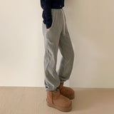 ベロアコーデュロイジョガートレーニングパンツ