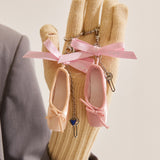 Ballet Toeshoes Ribbon Keyring