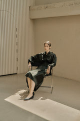 シーモアストリングブラウス/SEYMOUR STRING BLOUSE_KHAKI