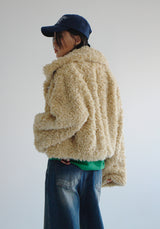エッグファージャケット/Egg Fur Jacket (2color)