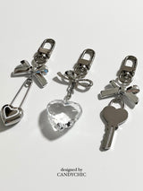 ribbon glass Keyring