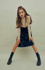 ケミカルウォッシュ風コーデュロイスカート / HIDE Slit Long Skirt (4606125572214)