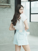 リネンデニムショート / W1011 LINEN DENIM SHORT_LIGHT BLUE