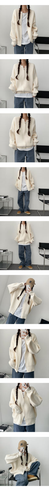 The See-To-Way Round Knit Zip-Up