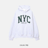 オーバーサイズフィットプレミアムNYCデュアルペーパーフーディー/Oversized fit Premium NYC Dual Paper Hood (4 colors)