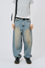 Milano balloon wide denim pants