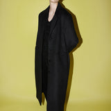 シングルブリーステッドテイラードコート / Single breasted tailored coat black