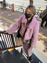 [MADE] Pudding Fur Jacket (Lavender Purple)