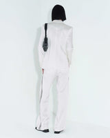 [REORDER] Pleated Logo-Tape Trousers _ White