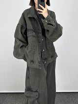 インディゴデニムトラッカージャケット / Indigo Denim Trucker Jacket