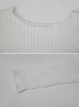 HP Cotton Loose Crop Knit (5color)