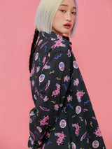 21SS Sleepy Teddy Shirt BLACK (6552551751798)