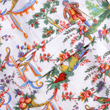 プリントリネンブレンドショートスリーブジャケット/[UNISEX] Printed Linen-Blend Short-Sleeved Jacket (Multicolor)