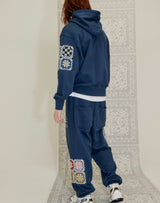 GRANNY SQUARE HOODIE NAVY (6691433283702)
