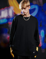 ドリームイズノーウェアオーバーサイズTシャツ/DREAM IS NOWHERE LS OVERSIZED T-SHIRT BLACK