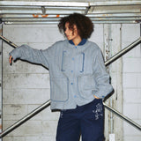 フリンジデティールジャカードジャケット/FRINGE DETAIL JACQUARD JACKET