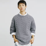 チェーンセーター/FTTS CHAIN CABLE SWEATER GREY