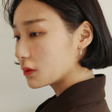 シルバーオープンフープピアス / silver open hoop earring (925 silver)
