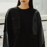 フレックポケットスウェット / FLECK POCKET SWEAT SHIRT_BLACK