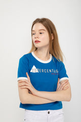 ORIGINAL RINGER CROP T-SHIRT blue (4647243841654)