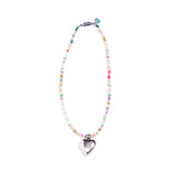 SURGiCAL HEART COLORFUL MOTHER OF PEARL NECKLACE #97