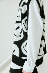 CRUSHED SMILE KNIT VEST (6538803314806)