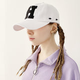 H-BALL CAP_WHITE (6688618905718)