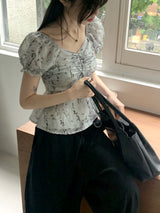 Senko Pleated Incision Leather Shoulder Bag