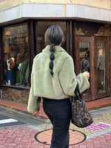 [MADE] Pudding Fur Jacket (Matcha Green)