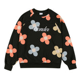 フラワーパターンスウェットシャツ / Flower pattern sweatshirt (4583578566774)