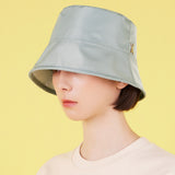Stud Drop Over Fit Poly Bucket Hat Mint