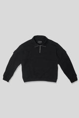 K.A.F コットン ネックジップセーター