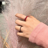 レターリング3 / [CCNMADE] LETTER RING 3 (Red-brown) (6678690267254)