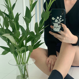 [セット] ブーケシリーズ：ナルシシズムフォンケース + スマホグリップ / [SET] Bouquet series : Narcissism phone case + griptok