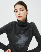 PLASTER CAST TURTLENECK KNIT-BLACK (6605055524982)